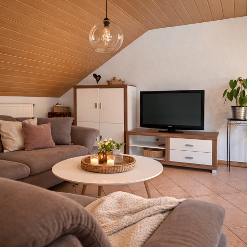 Wohnzimmer mit TV 