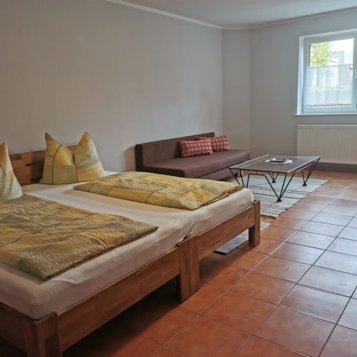 Wohn- Schlafzimmer Ferienwohnung