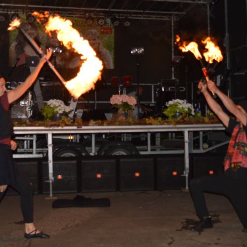 Feuershow mit Calendula Feilbingert 